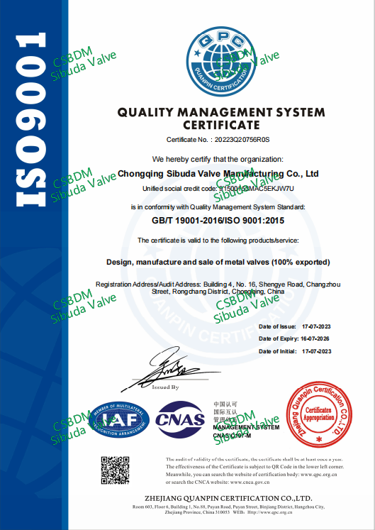 ISO9001 Certificate